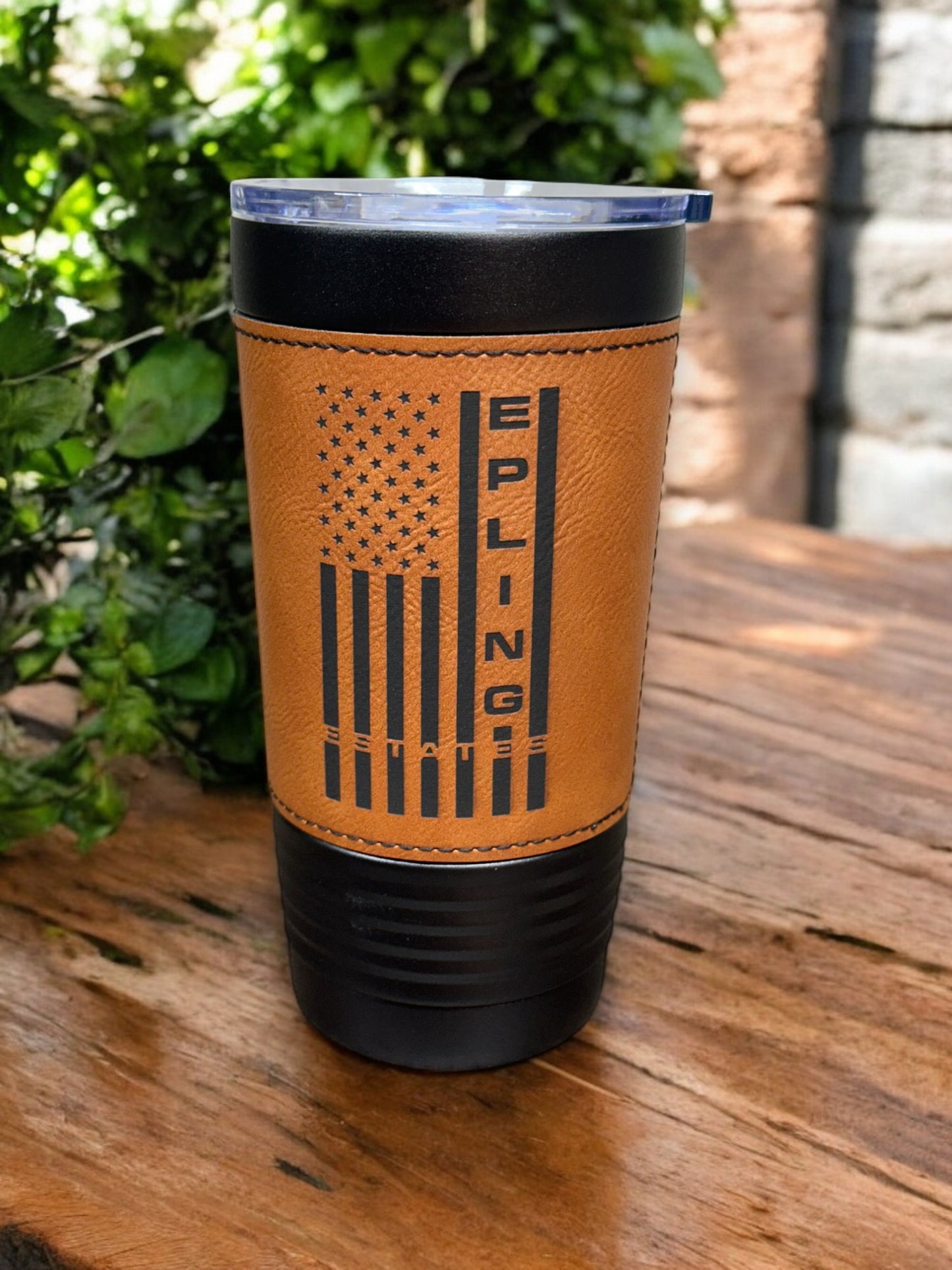 20 oz. Leather Wrapped Tumbler