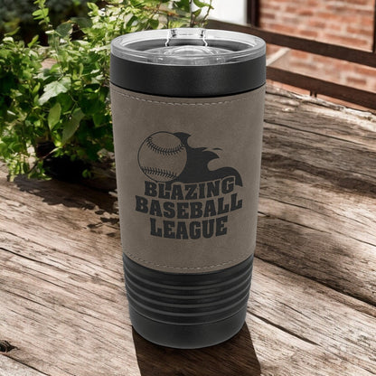 20 oz. Leather Wrapped Tumbler