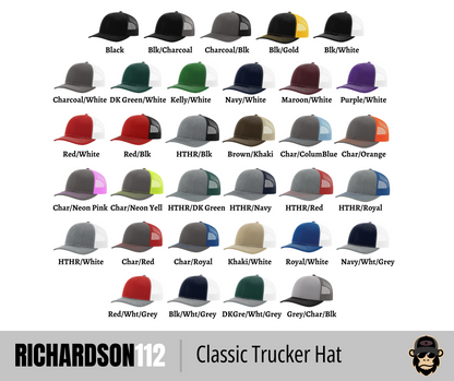 Richardson 112 Original Trucker + Custom Patch - The Leather Patch Hat Co.