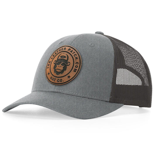 Richardson 115 Low-Profile Trucker Hat + Custom Patch - The Leather Patch Hat Co.