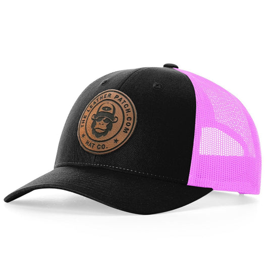 Richardson 115 Low-Profile Trucker Hat + Custom Patch - The Leather Patch Hat Co.