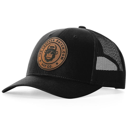 Richardson 115 Low-Profile Trucker Hat + Custom Patch - The Leather Patch Hat Co.