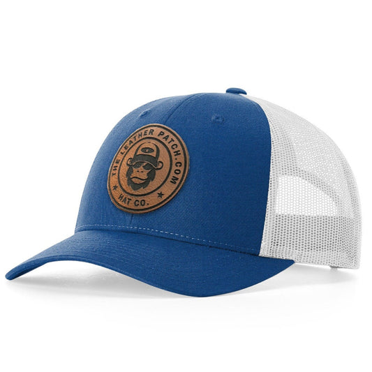 Richardson 115 Low-Profile Trucker Hat + Custom Patch - The Leather Patch Hat Co.