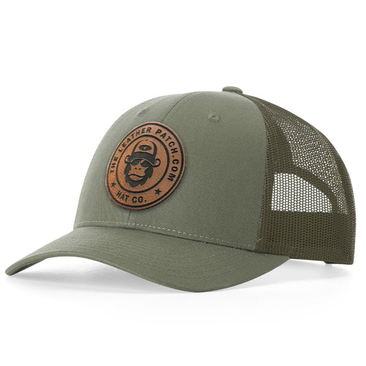 Richardson 115 Low-Profile Trucker Hat + Custom Patch - The Leather Patch Hat Co.