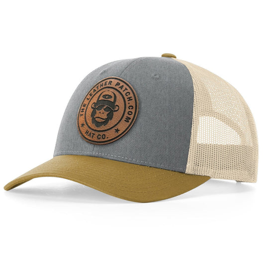 Richardson 115 Low-Profile Trucker Hat + Custom Patch - The Leather Patch Hat Co.